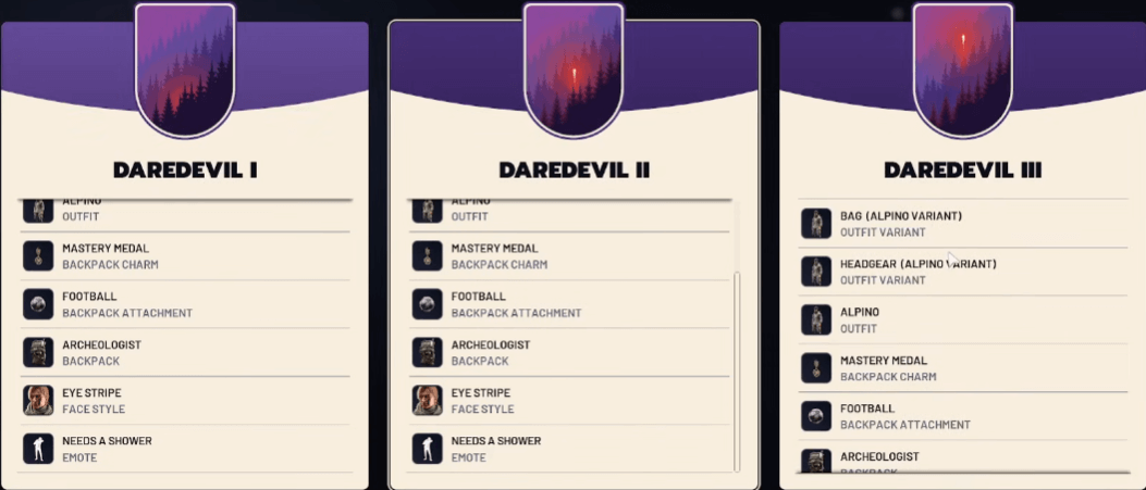 arc raiders trials ranks daredevil 1- 3